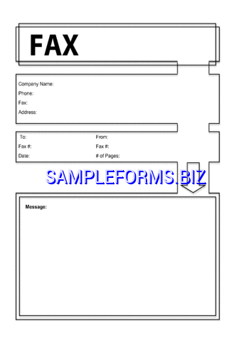 Modern Fax Cover Sheet 1